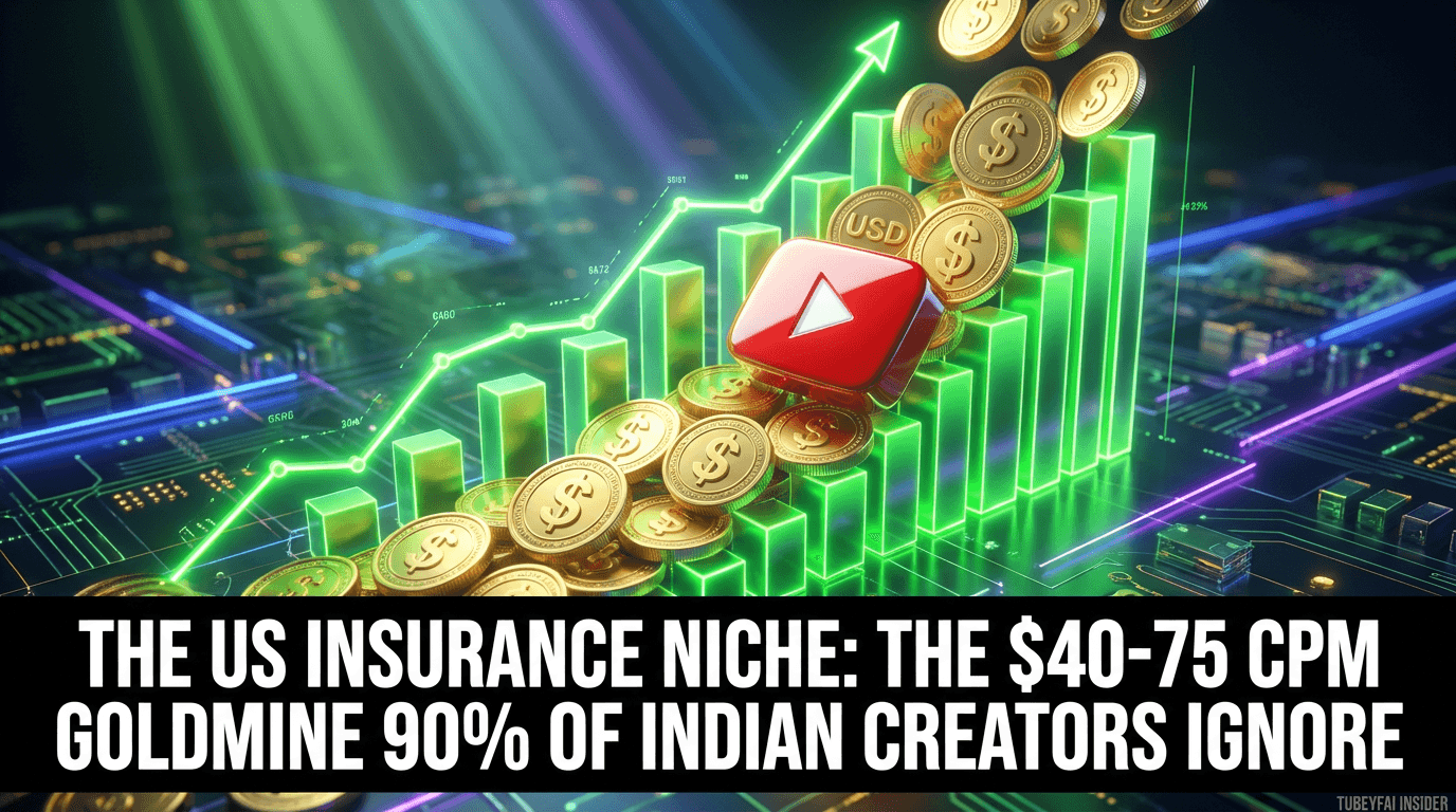 The US Insurance Niche: the $40-75 CPM Goldmine 90% of Indian Creators Ignore