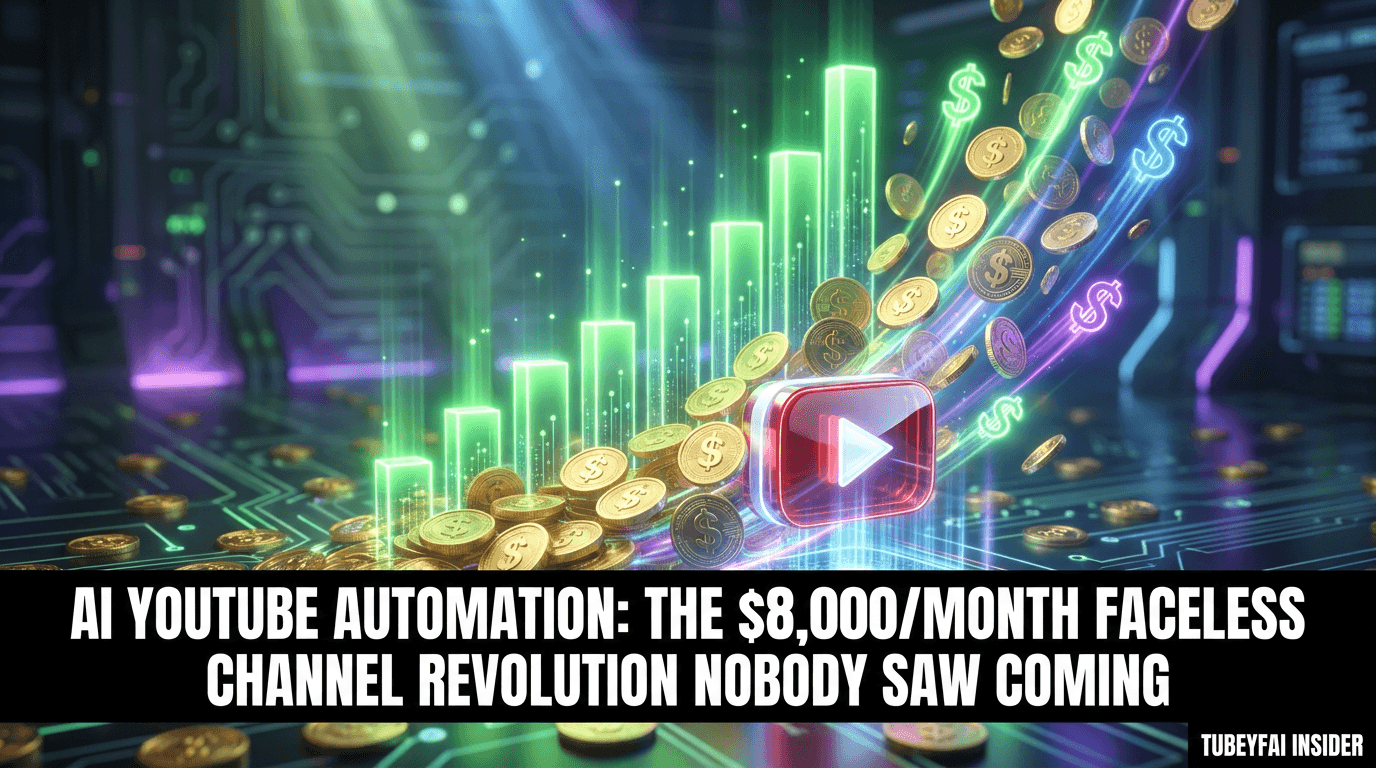 AI YouTube Automation: the $8,000/Month Faceless Channel Revolution Nobody Saw Coming