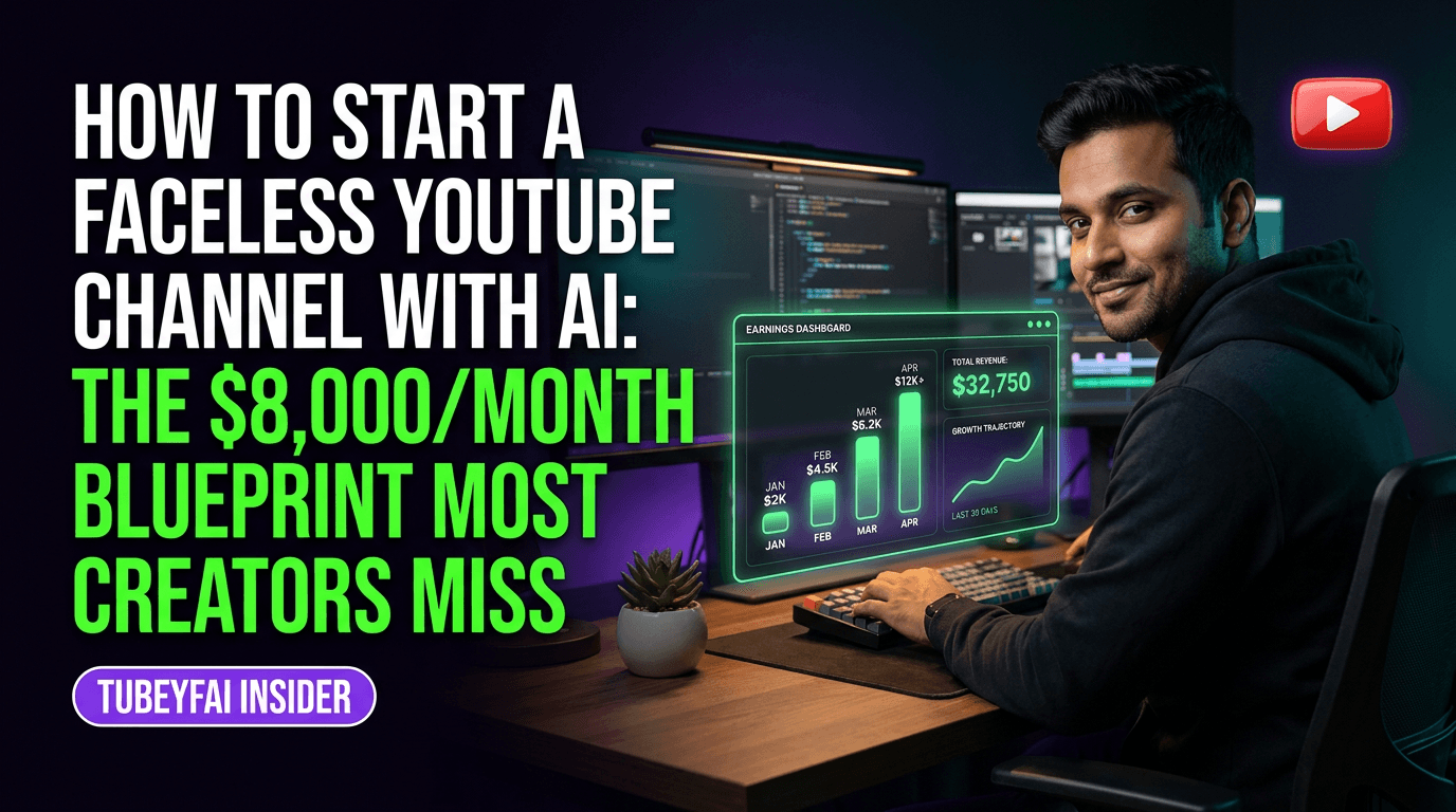 How to Start a Faceless YouTube Channel with AI: the $8,000/Month Blueprint Most Creators Miss