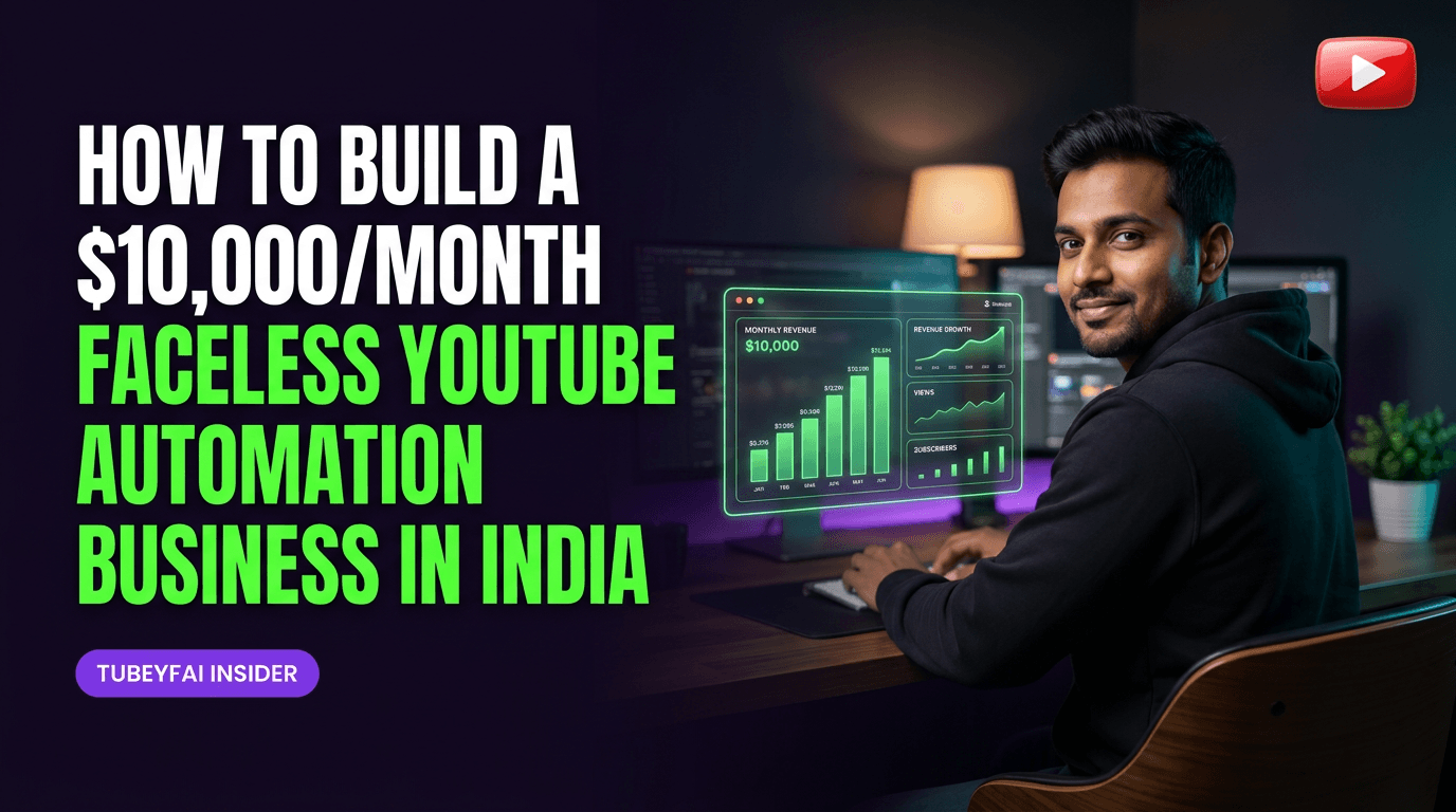 How to Build a $10,000/Month Faceless YouTube Automation Business in India