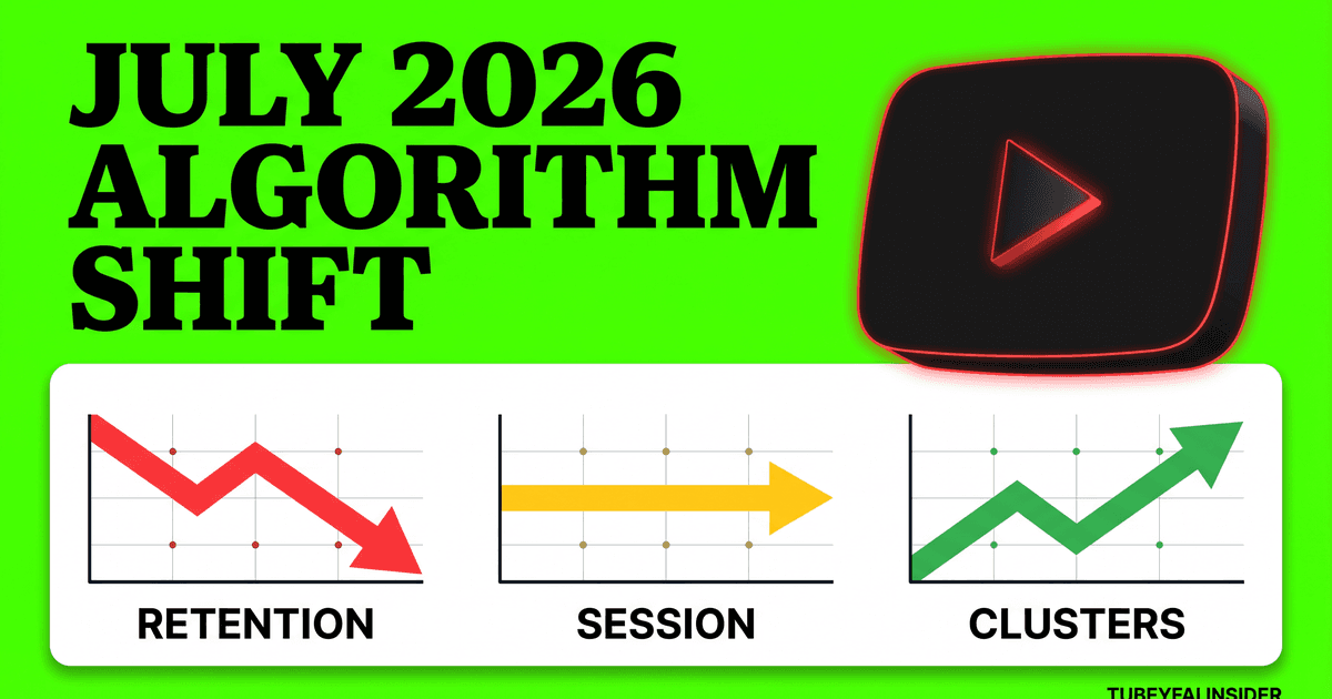 YouTube's Silent July 2026 Algorithm Shift: What Faceless Creators Must Do This Week