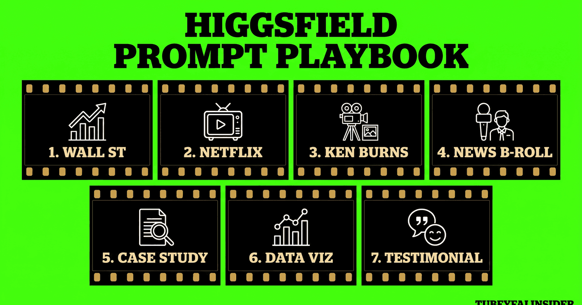 The Higgsfield Prompt Playbook: 7 Cinematic Style Templates Every Faceless YouTube Creator Should Steal (With Real Prompts You Can Copy)